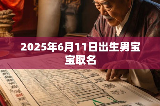 2025年6月11日出生男宝宝取名 2025年6月11日出生男宝宝取名