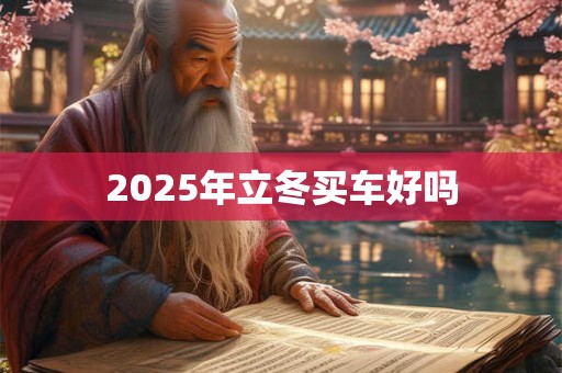 2025年立冬买车好吗