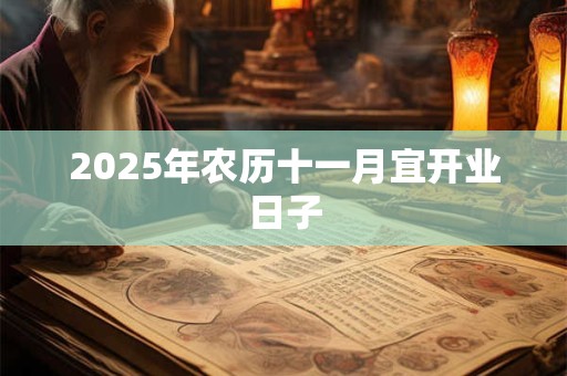 2025年农历十一月宜开业日子 2025年农历十一月宜开业日子
