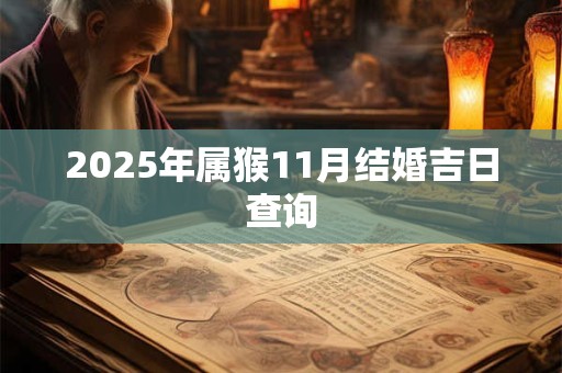 2025年属猴11月结婚吉日查询