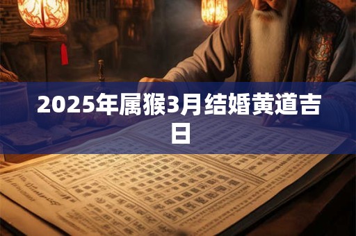 2025年属猴3月结婚黄道吉日 2025年属猴3月结婚黄道吉日