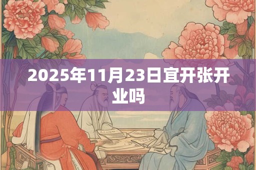 2025年11月23日宜开张开业吗