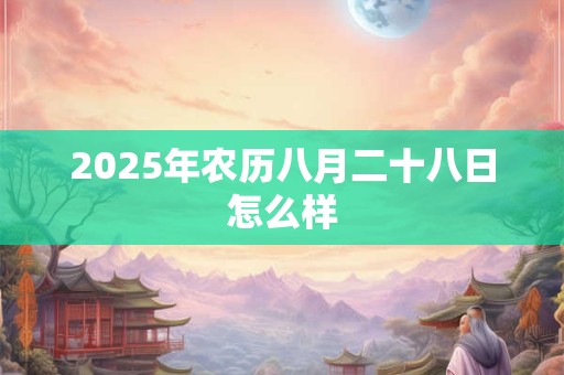 2025年农历八月二十八日怎么样 2025年农历八月二十八日怎么样