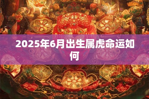 2025年6月出生属虎命运如何 2025年6月出生属虎命运如何
