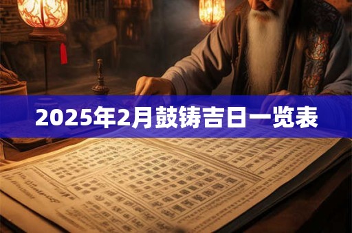 2025年2月鼓铸吉日一览表 2025年2月鼓铸吉日一览表
