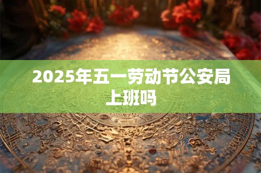 2025年五一劳动节公安局上班吗 2025年五一劳动节公安局上班吗