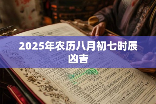 2025年农历八月初七时辰凶吉 2025年农历八月初七时辰凶吉