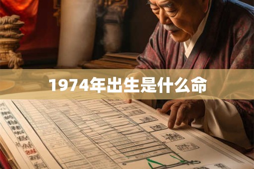 1974年出生是什么命 1974年出生是什么命
