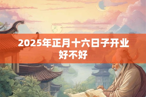 2026年正月十六日子开业好不好