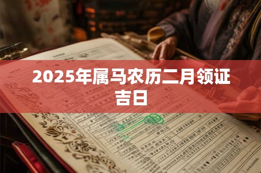 2025年属马农历二月领证吉日