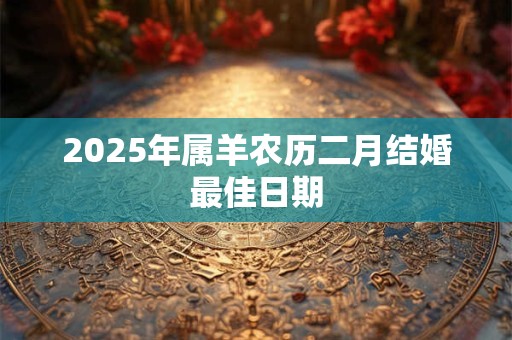2025年属羊农历二月结婚最佳日期 2025年属羊农历二月结婚最佳日期