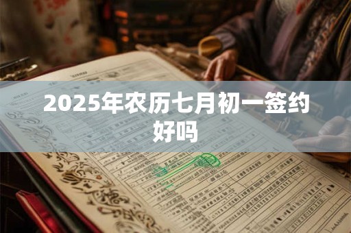 2025年农历七月初一签约好吗 2025年农历七月初一签约好吗