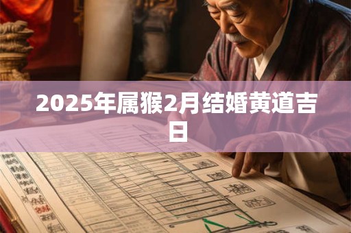 2025年属猴2月结婚黄道吉日 2025年属猴2月结婚黄道吉日