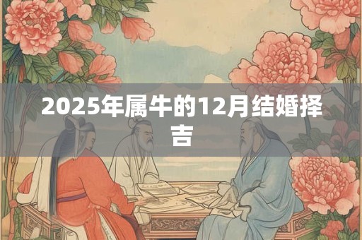 2026年属牛的12月结婚择吉
