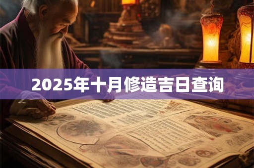 2025年十月修造吉日查询 2025年十月修造吉日查询