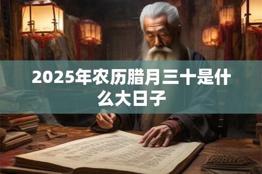 2026年农历腊月三十是什么大日子