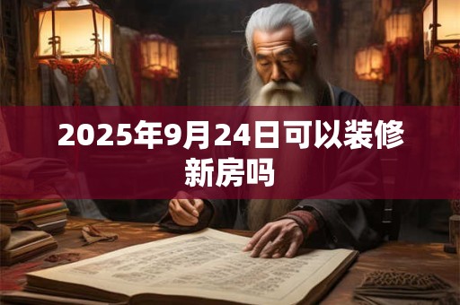 2025年9月24日可以装修新房吗 2025年9月24日可以装修新房吗