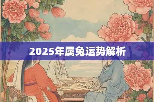 2025年属兔运势解析 2025年属兔运势解析