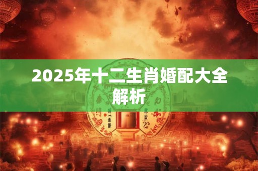 2025年十二生肖婚配大全解析 2025年十二生肖婚配大全解析