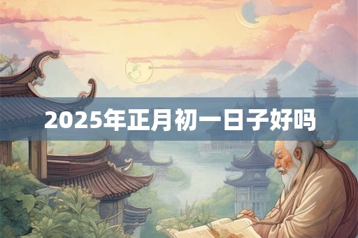 2025年正月初一日子好吗 2025年正月初一日子好吗