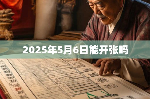 2025年5月6日能开张吗