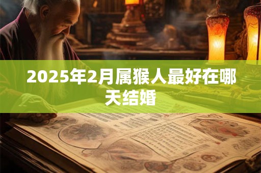 2025年2月属猴人最好在哪天结婚 2025年2月属猴人最好在哪天结婚