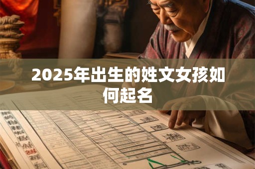 2025年出生的姓文女孩如何起名 2025年出生的姓文女孩如何起名
