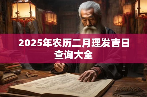 2025年农历二月理发吉日查询大全 2025年农历二月理发吉日查询大全