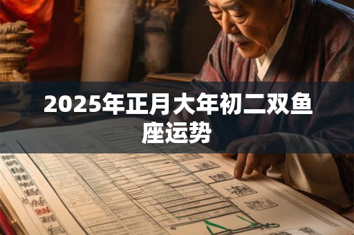 2025年正月大年初二双鱼座运势 2025年正月大年初二双鱼座运势