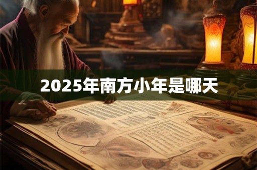 2025年南方小年是哪天