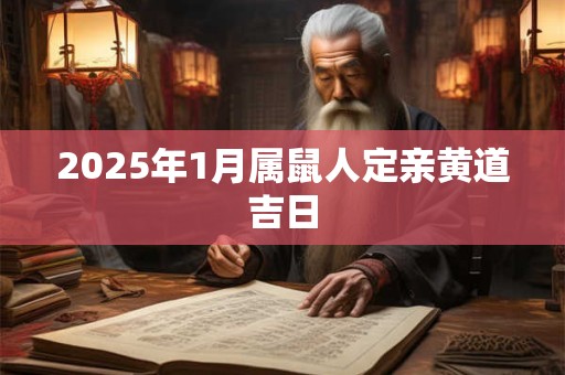 2025年1月属鼠人定亲黄道吉日 2025年1月属鼠人定亲黄道吉日