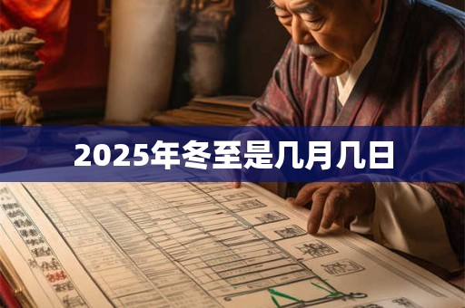 2025年冬至是几月几日 2025年冬至是几月几日