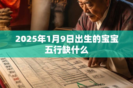 2025年1月9日出生的宝宝五行缺什么