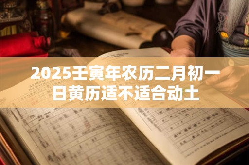 2025壬寅年农历二月初一日黄历适不适合动土 2025壬寅年农历二月初一日黄历适不适合动土
