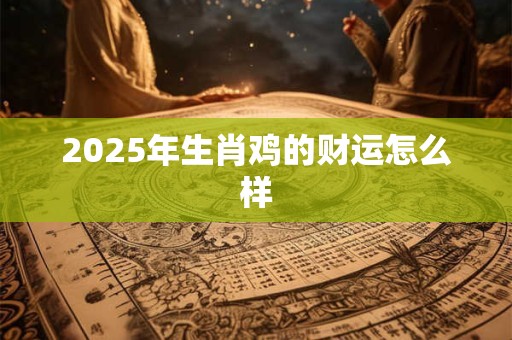 2025年生肖鸡的财运怎么样