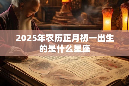 2025年农历正月初一出生的是什么星座 2025年农历正月初一出生的是什么星座