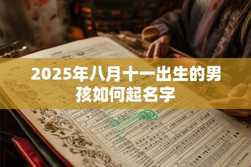 2025年八月十一出生的男孩如何起名字 2025年八月十一出生的男孩如何起名字