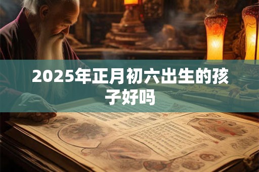 2026年正月初六出生的孩子好吗