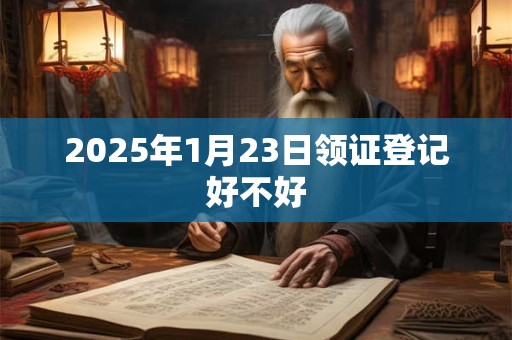 2025年1月23日领证登记好不好
