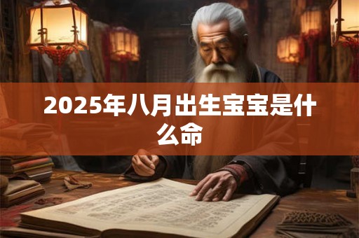 2025年八月出生宝宝是什么命