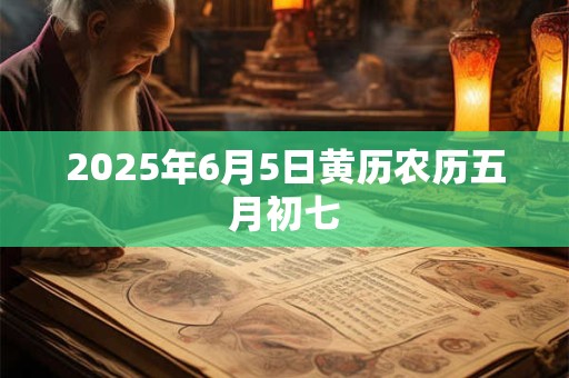 2025年6月5日黄历农历五月初七 2025年6月5日黄历农历五月初七