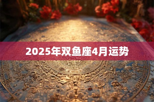 2025年双鱼座4月运势 2025年双鱼座4月运势