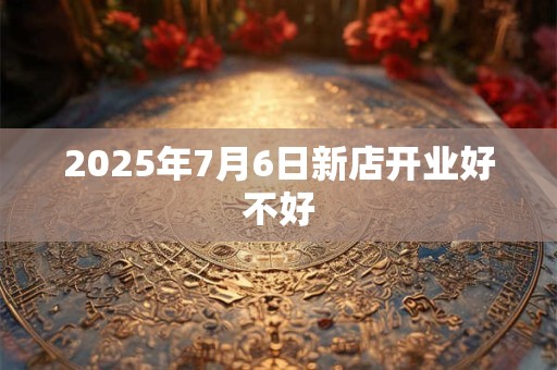 2025年7月6日新店开业好不好 2025年7月6日新店开业好不好
