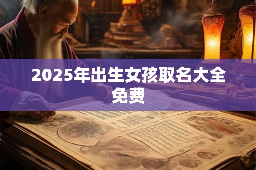 2025年出生女孩取名大全免费 2025年出生女孩取名大全免费