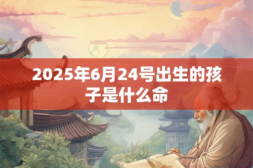 2025年6月24号出生的孩子是什么命 2025年6月24号出生的孩子是什么命