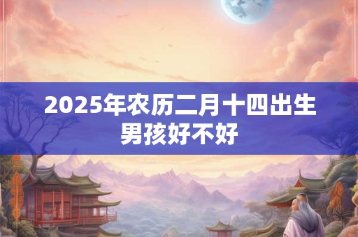 2025年农历二月十四出生男孩好不好 2025年农历二月十四出生男孩好不好