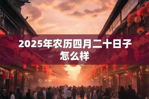 2025年农历四月二十日子怎么样 2025年农历四月二十日子怎么样