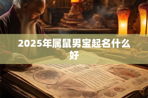 2025年属鼠男宝起名什么好 2025年属鼠男宝起名什么好
