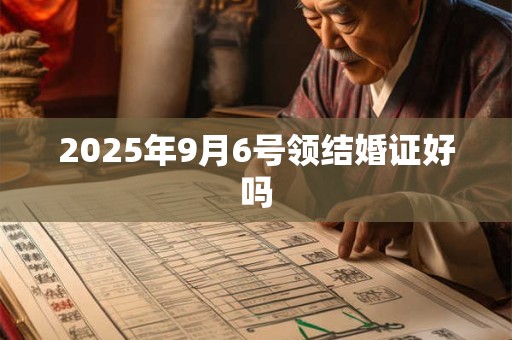 2025年9月6号领结婚证好吗 2025年9月6号领结婚证好吗