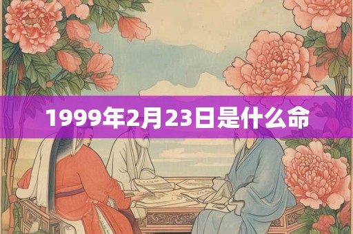 1999年2月23日是什么命 1999年2月23日是什么命